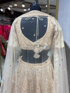 Champagne Gold Heavily Embellished Lehenga Set (55-1687 M-56)