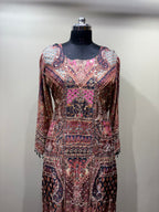 Elegant Kashmiri Print Kurti Set (SN-1895 D-20)