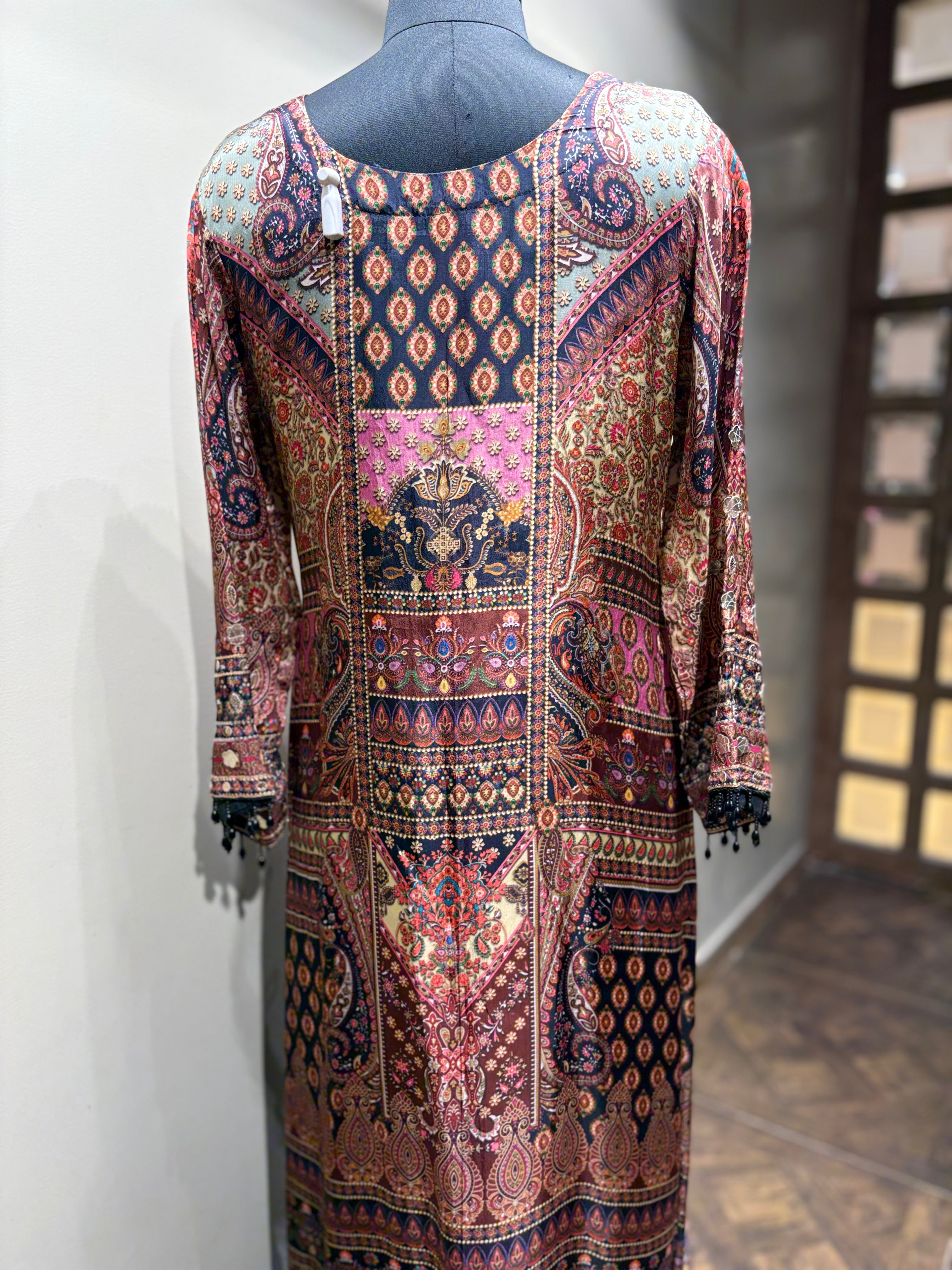 Elegant Kashmiri Print Kurti Set (SN-1895 D-20)