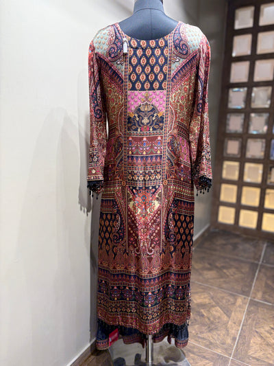 Elegant Kashmiri Print Kurti Set (SN-1895 D-20)