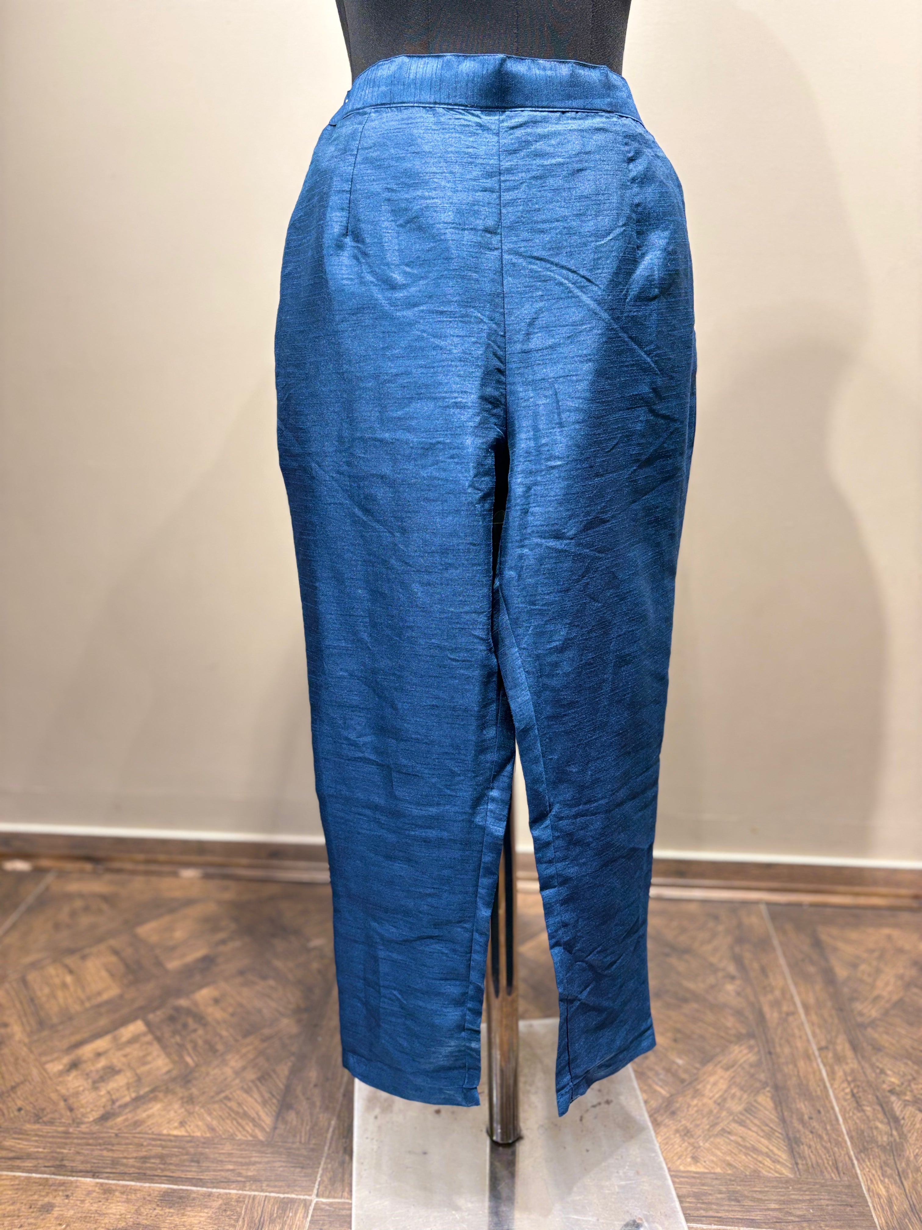 Ombre Teal & Blue Embroidered Anarkali (9203 D-26)