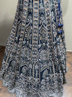 Opulent Midnight Blue Embroidered Lehenga (CCRL-25-39 D-32)