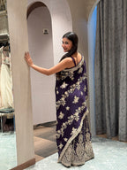 Regal Purple Embroidered Kurti Set (2904 D-26)