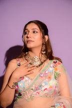 Handwork Saree in Pastel Palette - by Sapna Chaudhry (D-93)