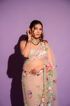 Handwork Saree in Pastel Palette - by Sapna Chaudhry (D-93)