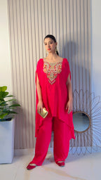 Regal Rani Pink Palazzo Suit with Gold Work (S-418 B-1)