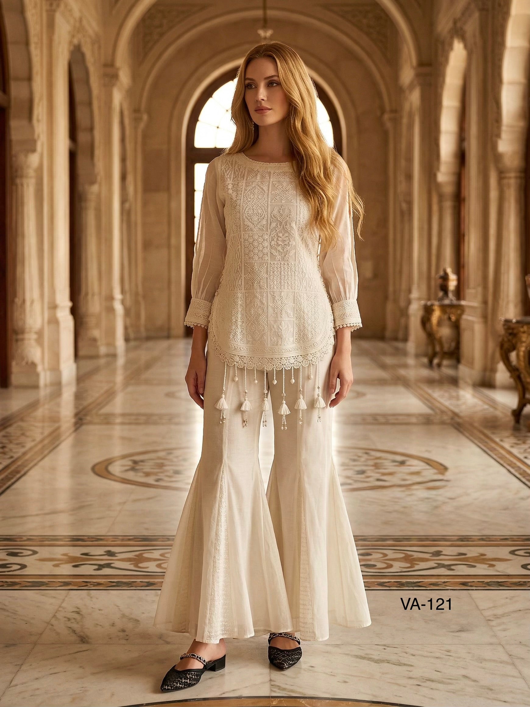 Chikankari Georgette Sharara Suit Main image