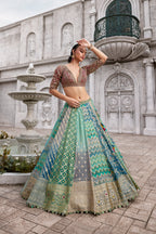 Mallika Choli Multicolored Banarasi-Style Lehenga Set (MALLIKA M-24)
