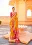 Mustard Patola Silk Saree