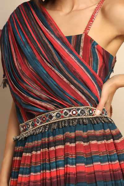 Enchante Mirror Sequins Silk Blend Dress