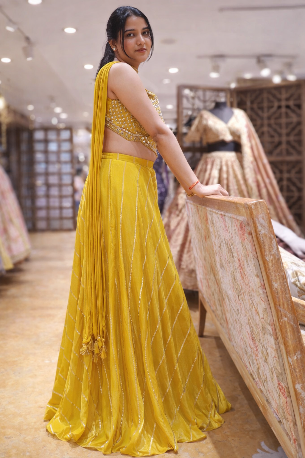 Sun-Drenched Gilded Dress