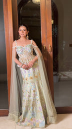 Floral Peplum Lehenga (2441 M-87)