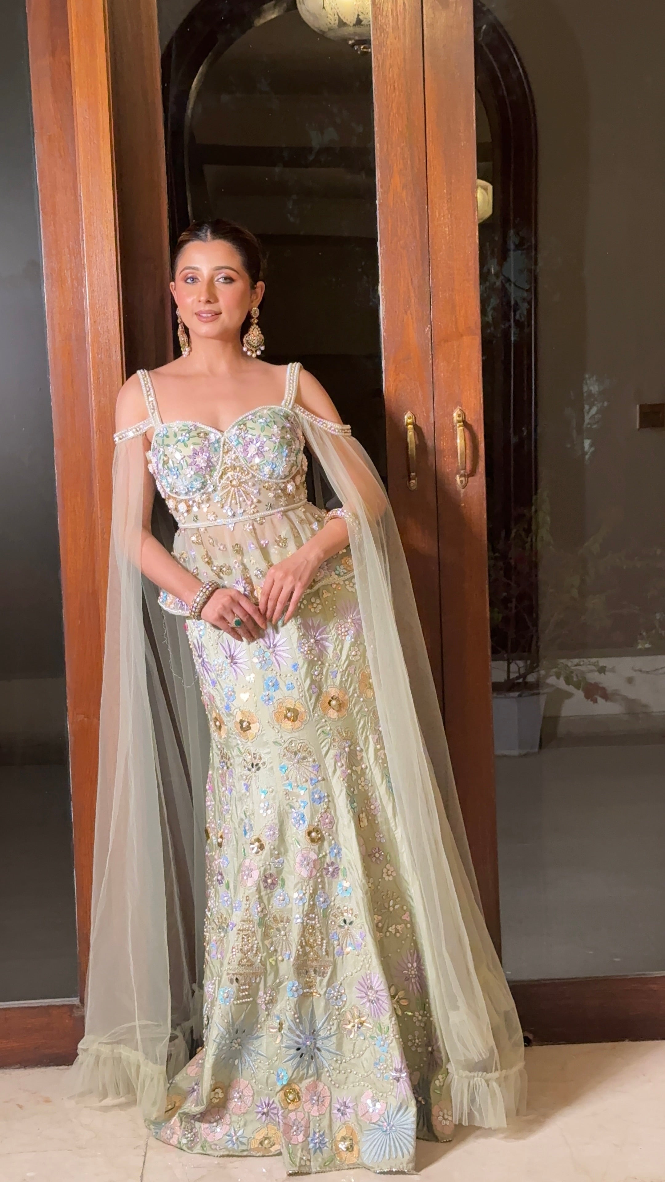 Floral Peplum Lehenga (2441 M-87)