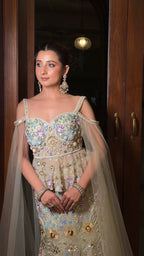 Floral Peplum Lehenga (2441 M-87)