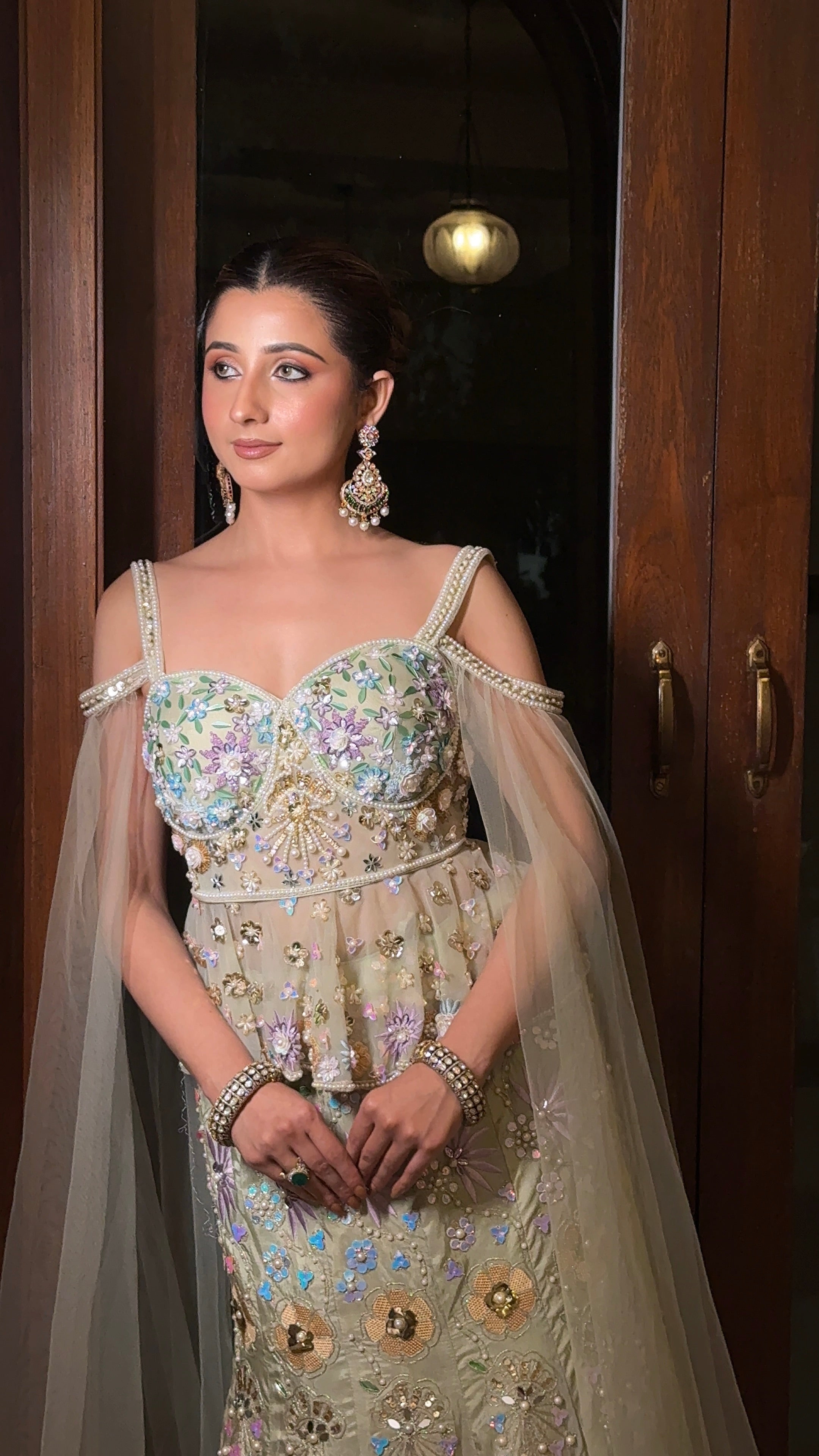 Floral Peplum Lehenga (2441 M-87)