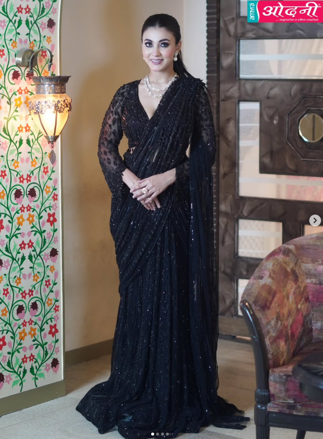 Midnight Sparkle Sequin Saree (24175 D-56)