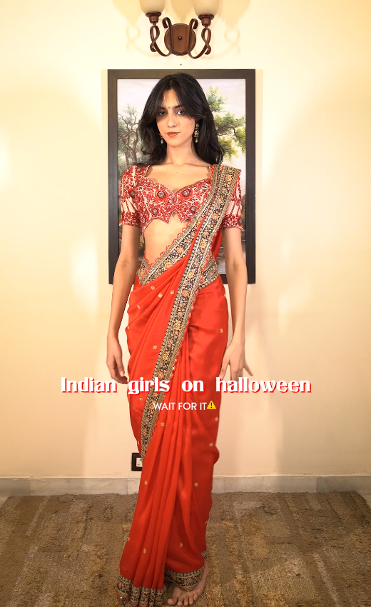 Crimson Opulence Embellished Saree (S9853 B-84)
