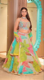Watercolor Garden Dream Lehenga Set (S253 D-69)