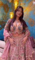 Peacock-Inspired Extreme Heavy Bridal Lehenga (3385 D-22)