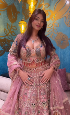 Peacock-Inspired Extreme Heavy Bridal Lehenga (3385 D-22)