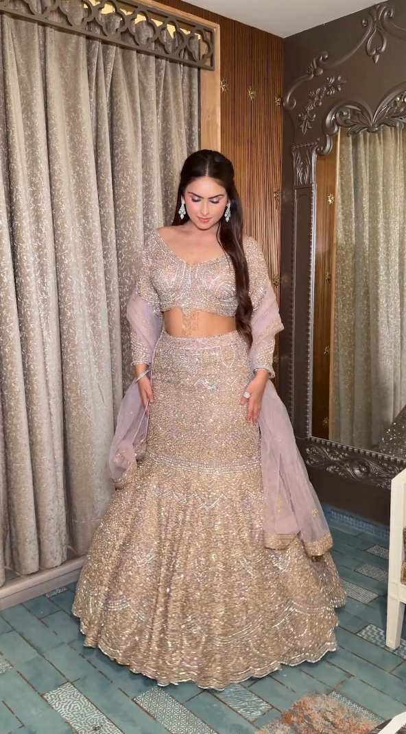 Imperial Gold Lehenga set (1067 D-14) Main image