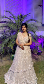 Enchanted White lehenga (DM-51 D-101)