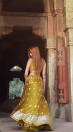 Golden Earth lehenga (1896 M-72)