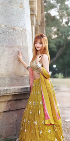 Golden Earth lehenga (1896 M-72)