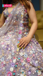 Enchanted Garden 3D Floral Lehenga (AL-479 D-93)