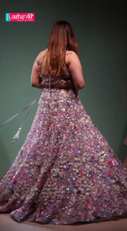 Enchanted Garden 3D Floral Lehenga (AL-479 D-93)