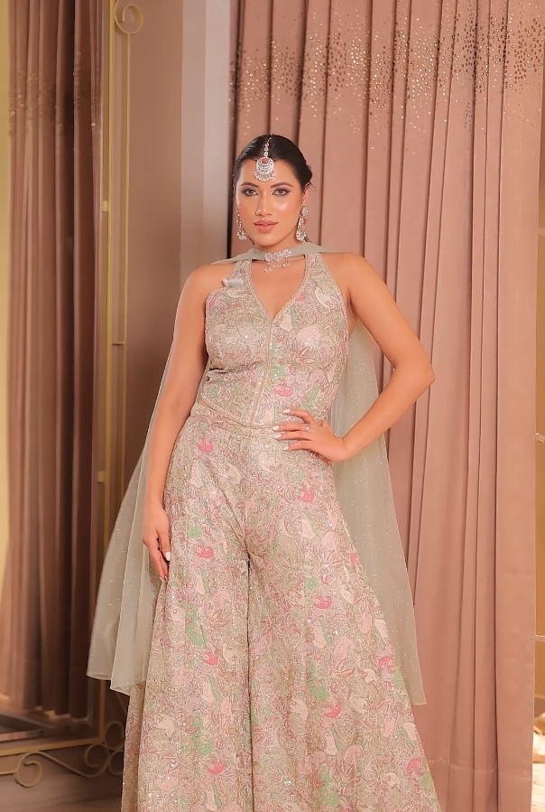 Pastel Flora Fusion Dress (SH-1379 D-37) Main image