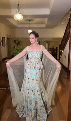 Floral Peplum Lehenga (2441 M-87)