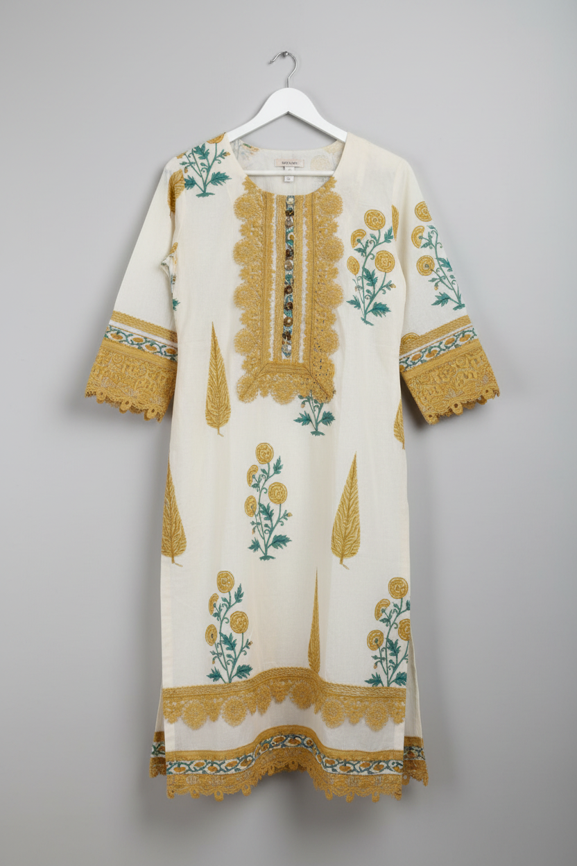 The Mustard Meadow Lace Set