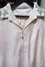 Blush Butterfly Embroidered Co-ord Set
