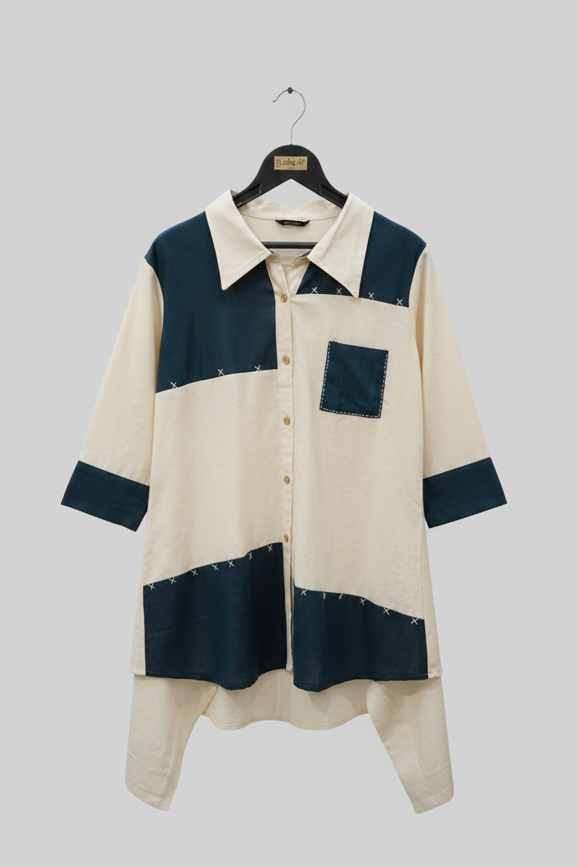Geometric Patchwork Cotton Co-ord Set