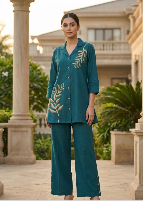 Chic Rama Green Co-ord Set