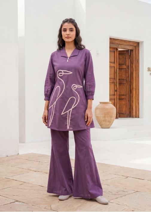 Contemporary Artistic A-Line Co-ord Set