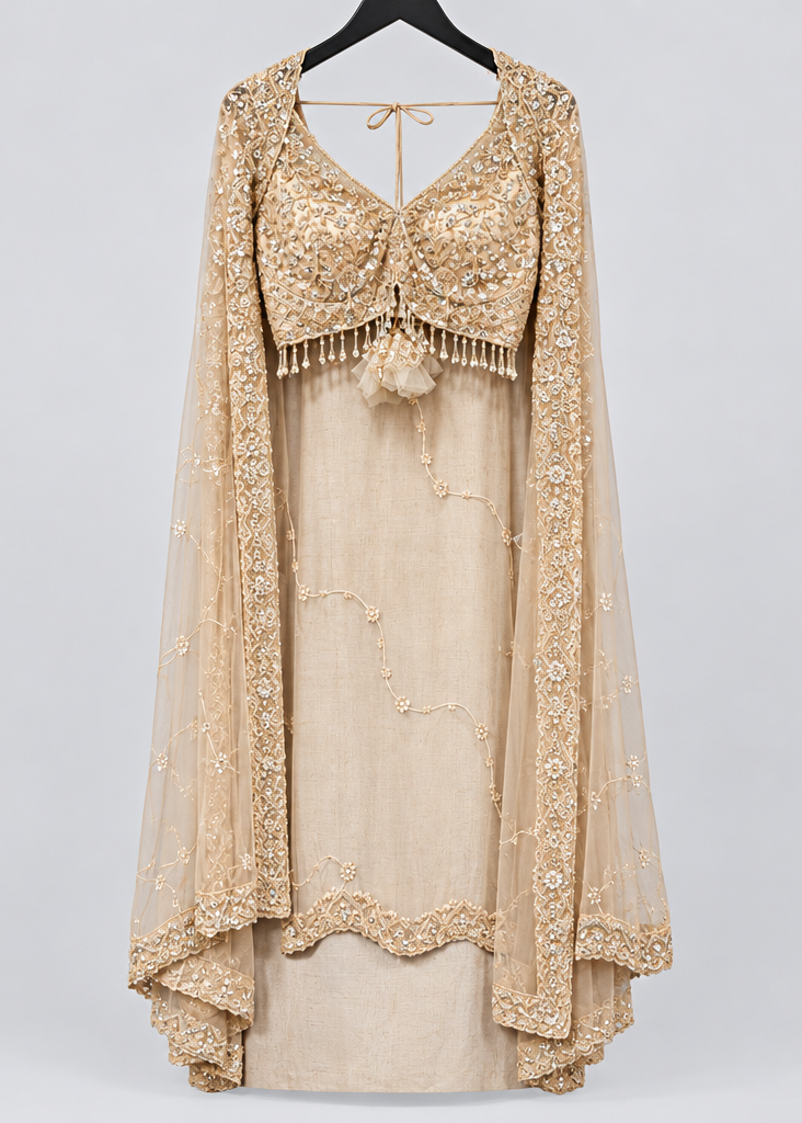 Gilded Radiance Golden Lehenga