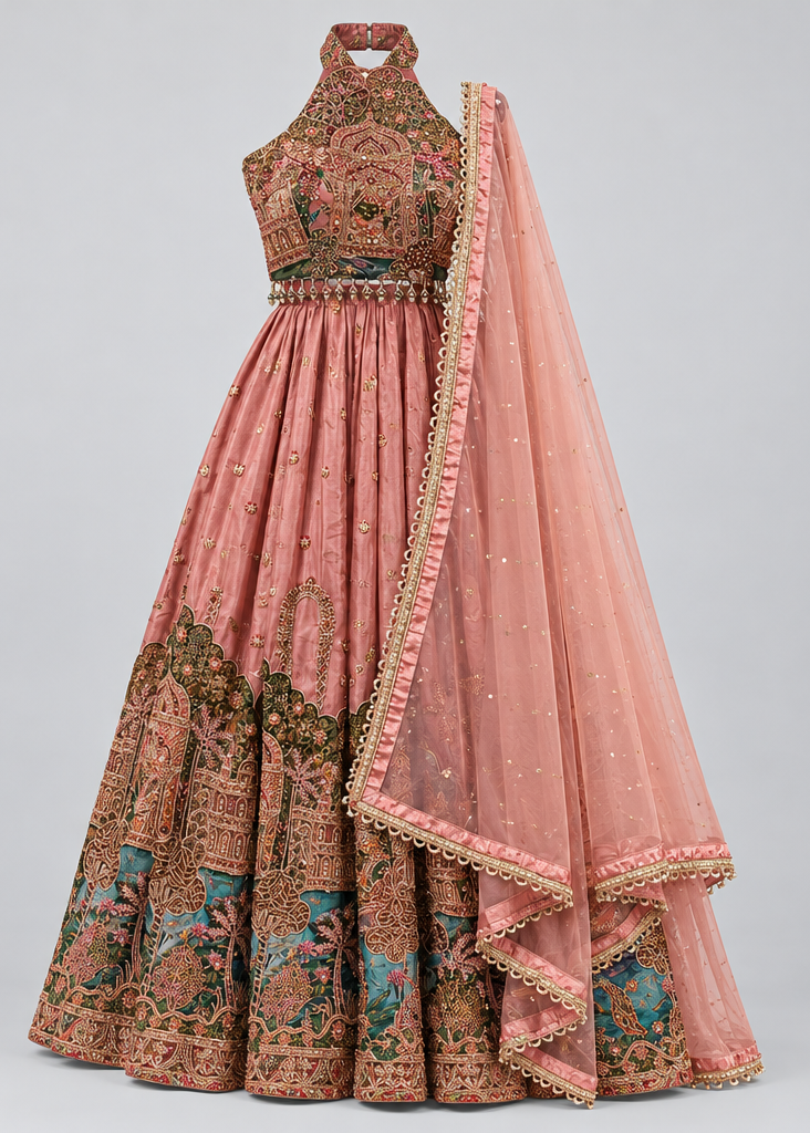Gulabi Bagh Heritage Lehenga