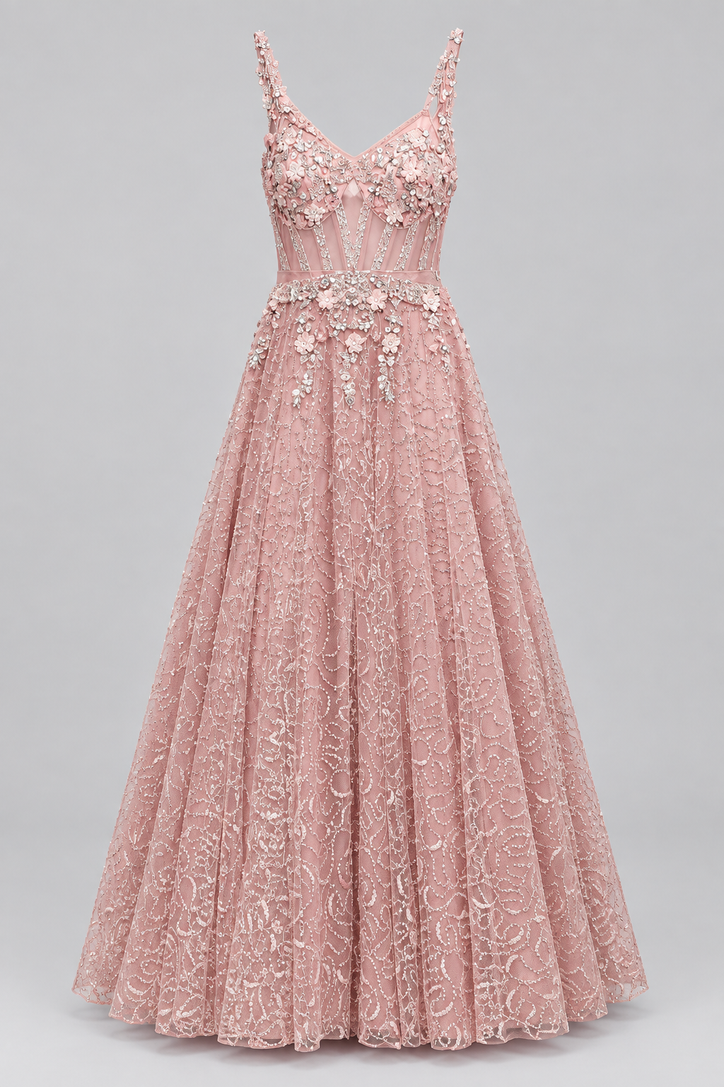 Rose Quartz Corset Gown