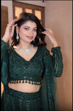 Forest Nymph Sequin Lehenga ( 1495 M-3)