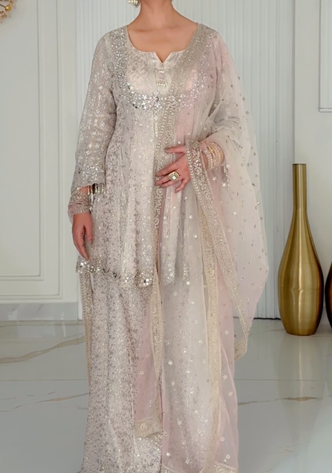 Ivory Mirage kurta set (SH-1268 D-37)