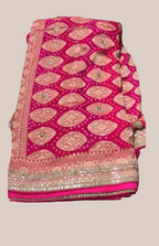 Scarlet Brocade Royale Saree (AT-0082 R-2)