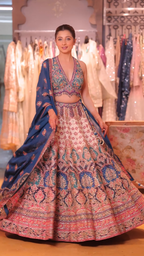 Exquisite multi-colored lehenga choli (C862 M-98)