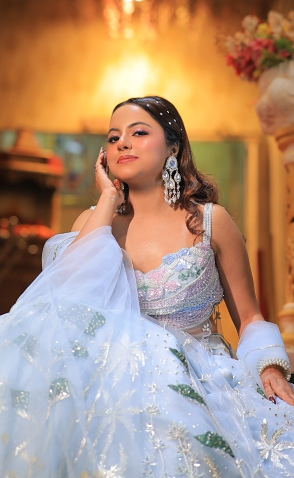 Enchanted Azure Garden Lehenga (10027 D-111)