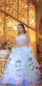 Enchanted Azure Garden Lehenga (10027 D-111)