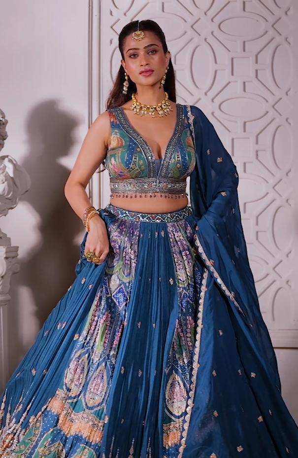 Starry Night Ombré Lehenga