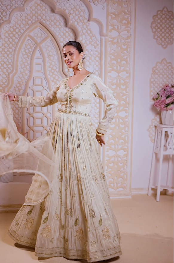 Champagne Flora Gown Main image