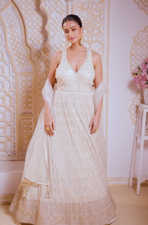 Gilded Ivory Anarkali Gown Main image