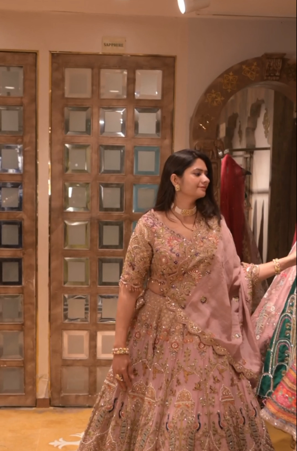 Mauve Garden Lehenga Main image